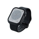 ELECOM|エレコム Apple Watch Series 8/7 45mm用フルカバーケース プレミアムゴリラガラス セラミックコート ブラック AW-22...