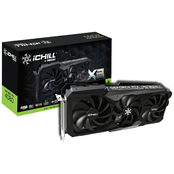 INNO3DåΥ꡼ǥ եåܡ GEFORCE RTX 4080 16GB ICHILL X3 C40803-166XX-187049H [GeForce RTX꡼ /16GB]