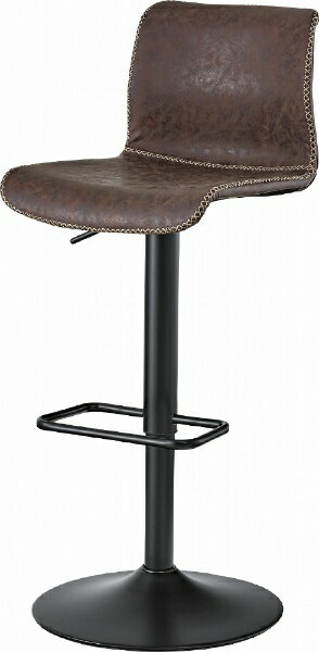 【エントリーで最大全額ポイント還元｜3/11まで】 東谷｜AZUMAYA カウンターチェア(W43×D48×H86〜107×SH57〜78cm) PC-254BR ブラウン【キャンセル・返品不可】