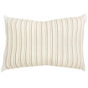 小栗|OGURI メリーナイト 枕カバー のびのび タイプ 綿ベロア ストライプ柄 ベージュ 約32×52cm 筒形 ストレッチ素材 いろいろな枕の形にフィット なめらかな肌ざわり 洗える MNP3204-96 ベージュ MNP3204-96