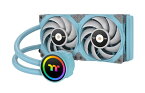 THERMALTAKE｜サーマルテイク 水冷CPUクーラー 120mmファンx2 [LGA2066/2011-3/2011/1700/1200/1156/1155/1151/1150・AM4/AM3+/AM3/AM2+/AM2/FM2/FM1] TOUGHLIQUID 240 ARGB Sync ターコイズ CL-W319-PL12TQ-A