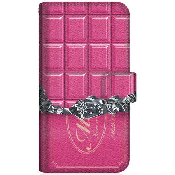 CaseMarket｜ケースマーケット CaseMarket A104SH スリム手帳型ケース 板チョコ コレクション チョコレート ダイアリー CaseMarket ストロベリー A104SH-BCM2S2264-78