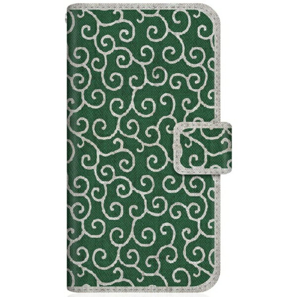 CaseMarket｜ケースマーケット CaseMarket A104SH スリム手帳型ケース 唐草模様 和柄 手帳 クラシック CaseMarket A104SH-BCM2S2304-78