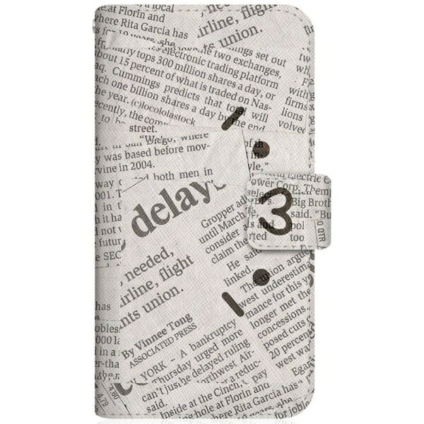 CaseMarket｜ケースマーケット SHOBON A104SH スリム手帳型ケース ショボーン (´・ω・`) × ナエ-(´Д｀) ニュースペーパー デザイン 手帳 ダイアリー ショボーン タイムス SHOBON A104SH-BSB2S2444-78