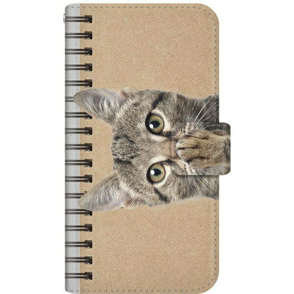 CaseMarket｜ケースマーケット NYAGO A104SH スリム手帳型ケース NYAGO ノート キュート 肉球をペロペロするにゃ～。 - スケッチブック だにゃ～。 NYAGO A104SH-BNG2S2676-78