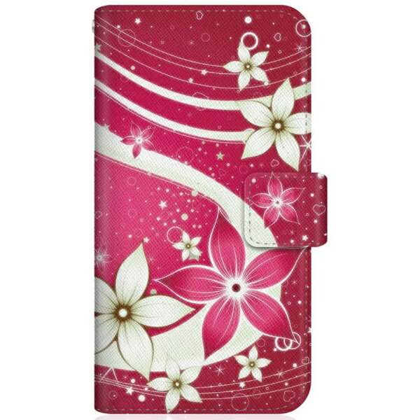 CaseMarket｜ケースマーケット CaseMarket SCV46 スリム手帳型ケース 夏華の乱舞 和柄 ボタニカル 紅花と水流を望む夜 SCV46-BCM2S2480-78