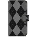 CaseMarket|ケースマーケット CaseMarket arrows RX スリム手帳型ケース モノトーン アーガイル柄 ロンドン クラシカル アーガイル...
