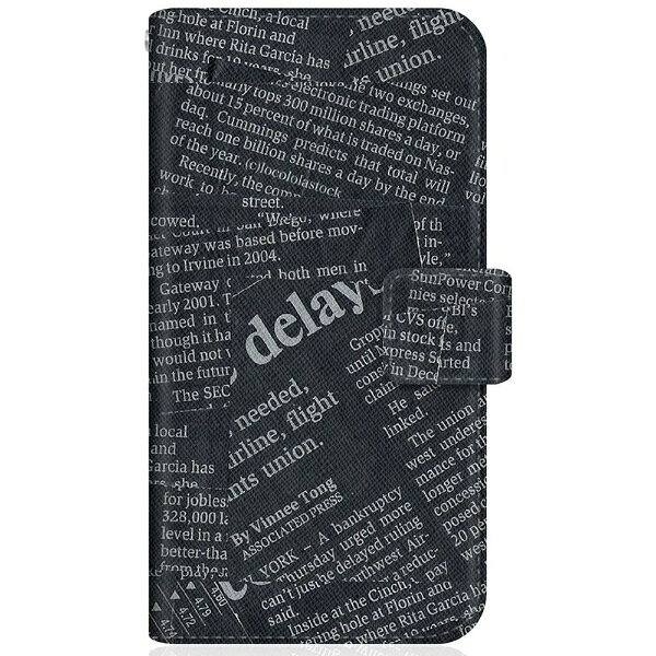 CaseMarket｜ケースマーケット CaseMarket SH-M11 スリム手帳型ケース ニュースペーパー クラシック ノート ブラック SH-M11-BCM2S2192-78