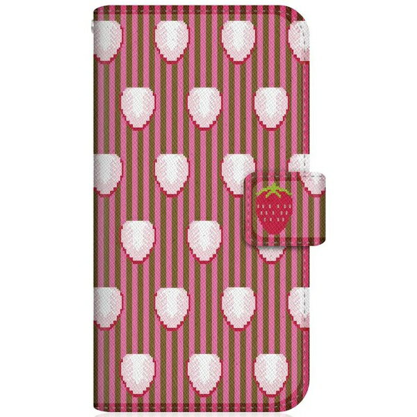CaseMarket｜ケースマーケット CaseMarket SH-M11 スリム手帳型ケース キュート ストロベリー ドット パターン スリム ダイアリー SH-M11-BCM2S2630-78