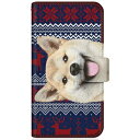 CaseMarket|ケースマーケット CaseMarket SH-M11 スリム手帳型ケース ZAKKA ZOO ノート キュート つぶらな瞳 柴犬 ワンワン 北欧柄 クリスマス カラー SH-M11-BCM2S2823-78