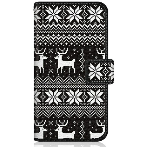 CaseMarket｜ケースマーケット CaseMarket Galaxy A7 スリム手帳型ケース フェアアイル ディアー モノクロ GalaxyA7-BCM2S2025-78