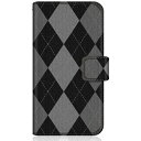 CaseMarket|ケースマーケット CaseMarket KYV47 スリム手帳型ケース モノトーン アーガイル柄 ロンドン クラシカル アーガイル KYV...