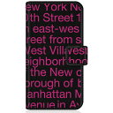 CaseMarket｜ケースマーケット CaseMarket SC-51A スリム手帳型ケース New York Typography - ピンク スリム ダイアリー SC-51A-BCM2S2633-78