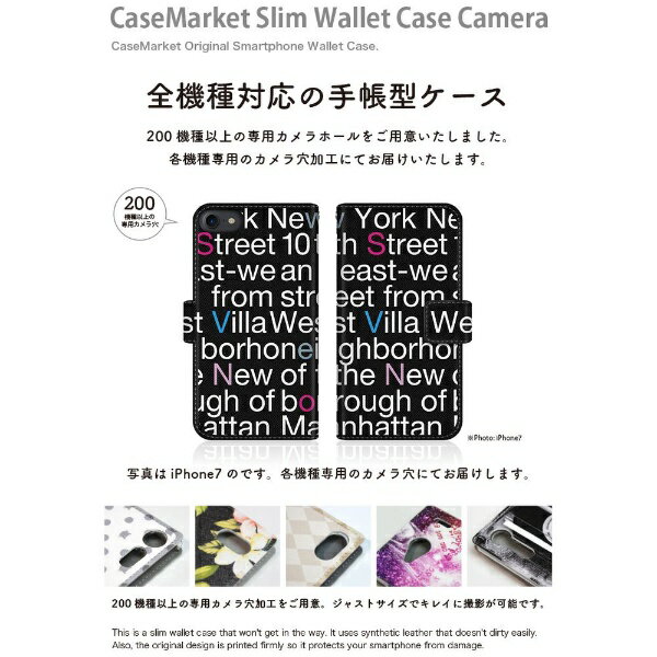 CaseMarket｜ケースマーケット CaseMarket SC-52A スリム手帳型ケース New York Typography スリム ダイアリー SC-52A-BCM2S2632-78 2