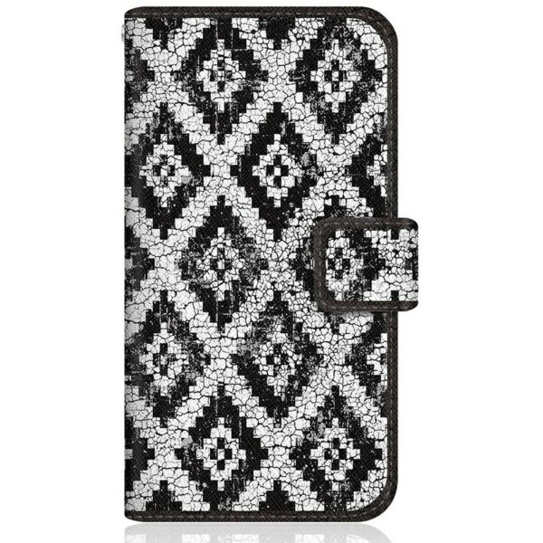 Antenna - CaseMarket｜ケースマーケット CaseMarket SCG02 スリム手帳型ケース アラスカ モダン モノトーン インディアン Black & White SCG02-BCM2S2114-78