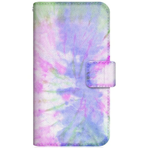 CaseMarket｜ケースマーケット CaseMarket SCG02 スリム手帳型ケース タイダイ柄 パープル スリム ダイアリー SCG02-BCM2S2239-78