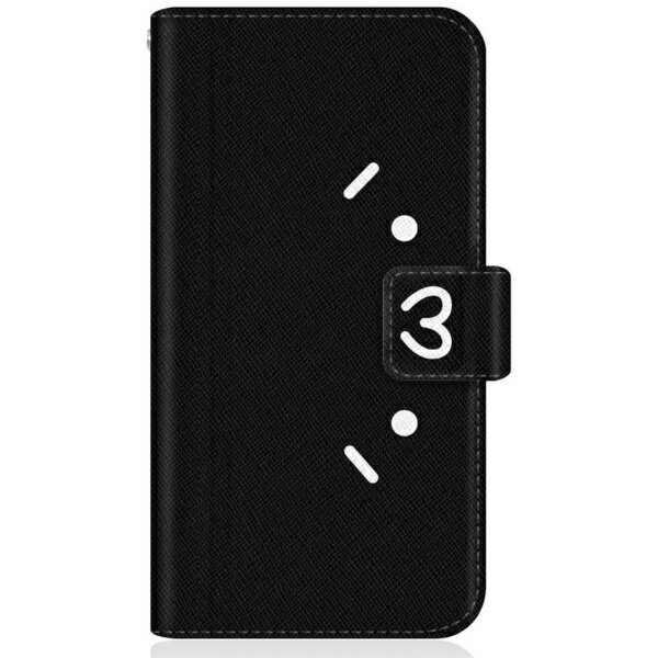 CaseMarket｜ケースマーケット SHOBON SCV48 スリム手帳型ケース ショボーン (´・ω・`) × ナエ-(´Д｀) 手帳 - ブラック SCV48-BSB2S2637-78