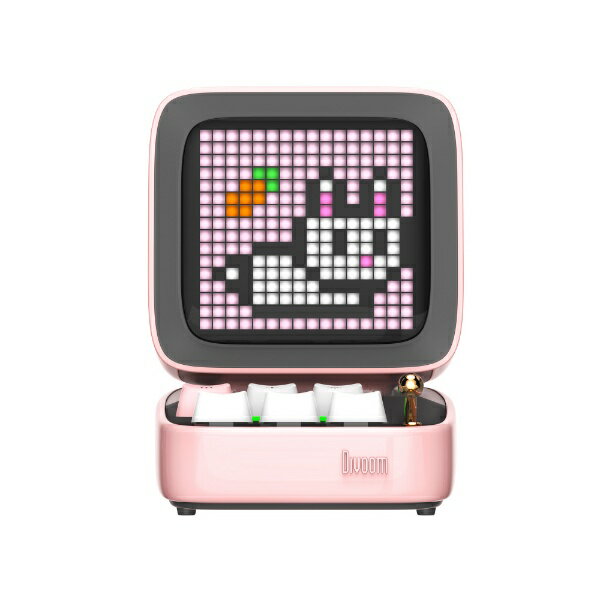 DIVOOM｜ディブーム ブルートゥーススピーカー Ditoo Pro Pink 90100058207 