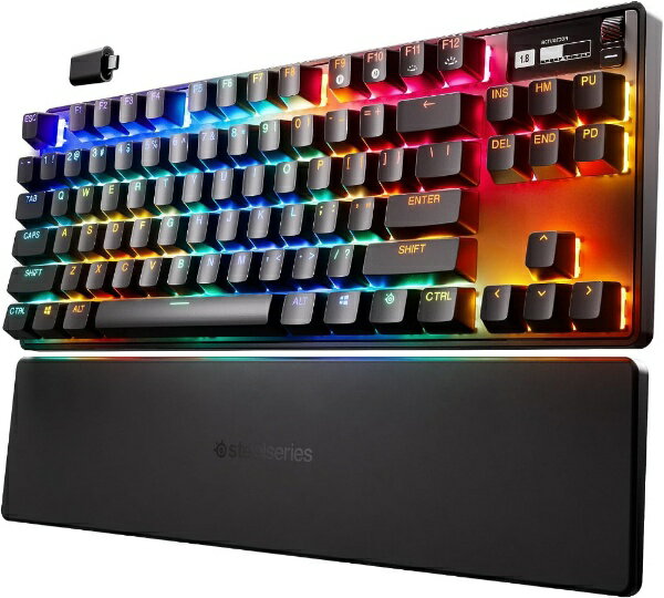 SteelSeries｜スティールシリーズ ゲーミングキーボード＋リストレスト Apex Pro TKL Wireless(2023)(英語配列) 64865J 有線 ワイヤレス /Bluetooth USB