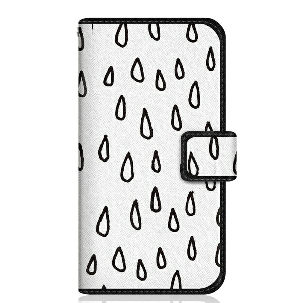 CaseMarket｜ケースマーケット CaseMarket G020P スリム手帳型ケース Det regnar Design 北欧デザイン ダイアリー 雨音の模様 G020P-BCM2S2036-78