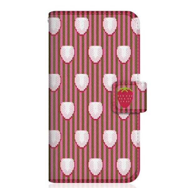 CaseMarket｜ケースマーケット CaseMarket G020P スリム手帳型ケース キュート ストロベリー ドット パターン スリム ダイアリー G020P-BCM2S2630-78