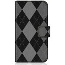 CaseMarket|ケースマーケット CaseMarket CPH2013 スリム手帳型ケース モノトーン アーガイル柄 ロンドン クラシカル アーガイル C...