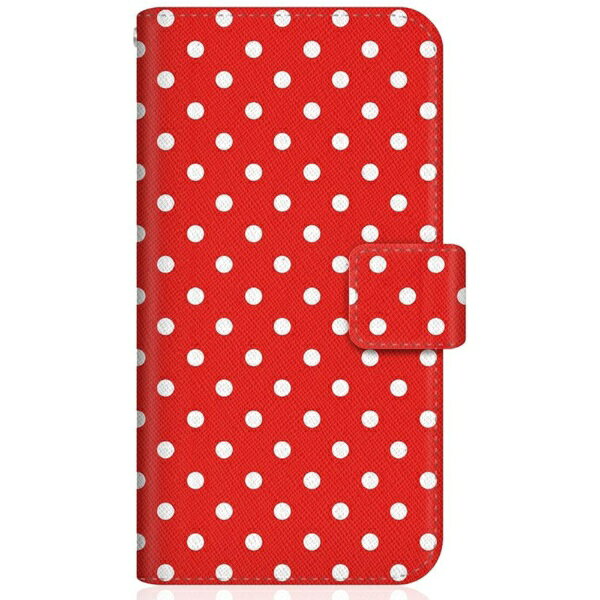 CaseMarket｜ケースマーケット CaseMarket G025M スリム手帳型ケース Dot Pattern ベビー レッド ノスタルジー G025M-BCM2S2546-78