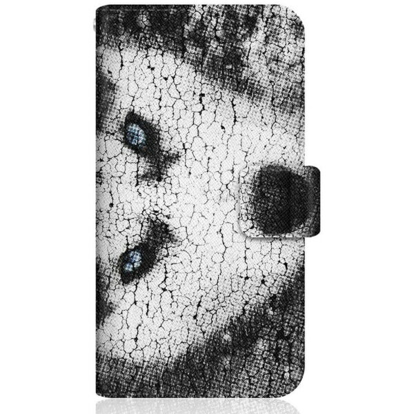 CaseMarket｜ケースマーケット CaseMarket SC-54A スリム手帳型ケース スノー ウルフ & ブラック シベリアンハスキー SC-54A-BCM2S2045-78