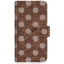 CaseMarket|ケースマーケット CaseMarket SC-54A スリム手帳型ケース Newspaper Dot ビンテージ ブラウン クラシック SC-54A-BCM2S2551-78