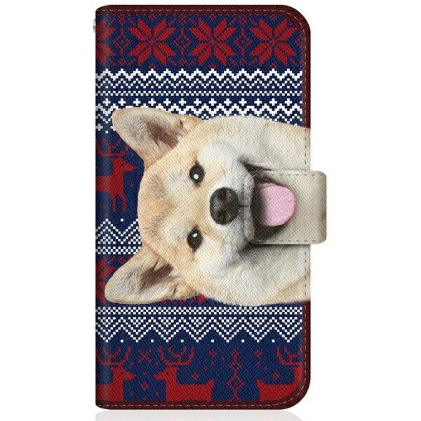 Antenna - CaseMarket｜ケースマーケット CaseMarket SC-54A スリム手帳型ケース ZAKKA ZOO ノート キュート つぶらな瞳 柴犬 ワンワン 北欧柄 クリスマス カラー SC-54A-BCM2S2823-78