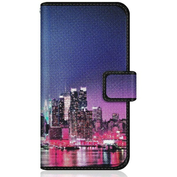 CaseMarket｜ケースマーケット CaseMarket SOV40 スリム手帳型ケース フォト デザイン ナイト ニューヨーク パープル クラシック SOV40-BCM2S2039-78