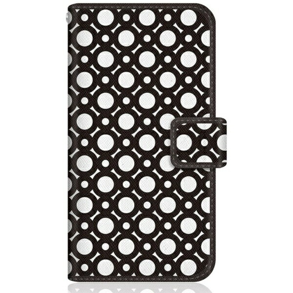 Antenna - CaseMarket｜ケースマーケット CaseMarket SOV40 スリム手帳型ケース Geometric Pattern 幾何学模様 モノトーン The Circle chain SOV40-BCM2S2109-78