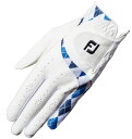 フットジョイ｜FootJoy 【レディース 左手着用(右利き用)】ゴルフグローブ WOMEN’S レディ イーコンフォート(18cm/ホワイト×ネイビー) FGLE22WN-18 その1