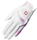 フットジョイ｜FootJoy 【レディース 左手着用(右利き用)】ゴルフグローブ WOMEN’S レディ イーコンフォート(19cm/ホワイト×ピンク) FGLE22WP-19 その1