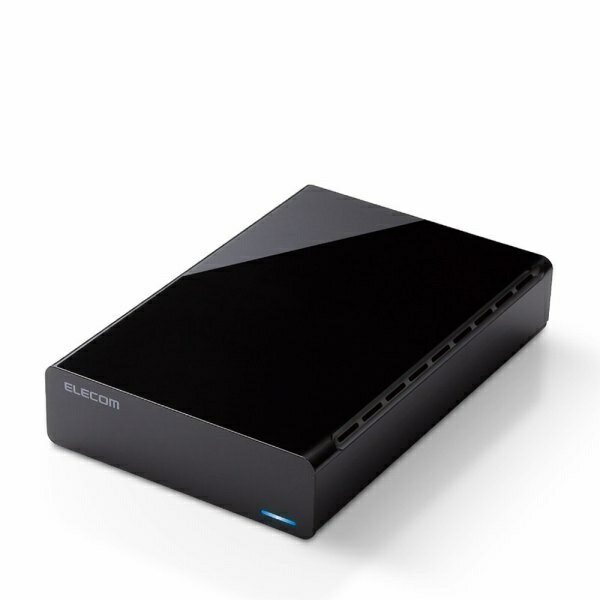 エレコム｜ELECOM ELD-HTV040UBK 外付けHDD USB-A接続 テレビ録画向け(Mac/Windows11対応) ブラック 4TB /据え置き型