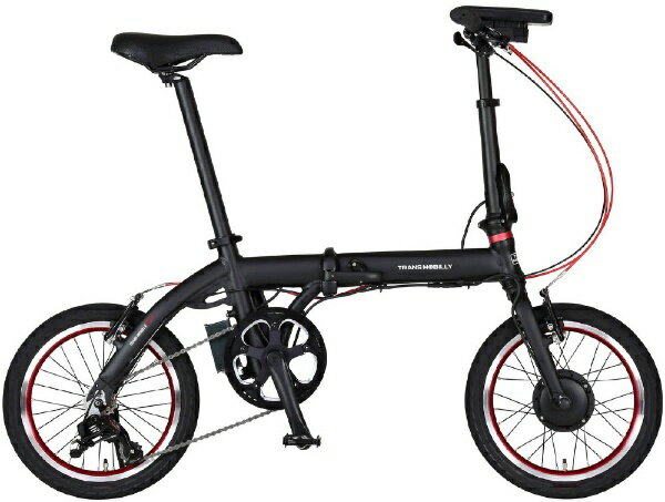 【エントリーで2倍pt(5/20まで)】 TRANS MOBILLY｜トランスモバイリー 折りたたみ 電動アシスト自転車 ULTRA LIGHT E-BIKE NEXT163-S ブラック 92219-01 [16インチ /3段変速]【電動自転車】【キャンセル・返品不可】 【代金引換配送不可】