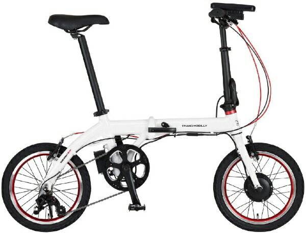 【エントリーで2倍pt(5/20まで)】 TRANS MOBILLY｜トランスモバイリー 折りたたみ 電動アシスト自転車 ULTRA LIGHT E-BIKE NEXT163-S ホワイト [16インチ /3段変速]【電動自転車】【キャンセル・返品不可】 【代金引換配送不可】