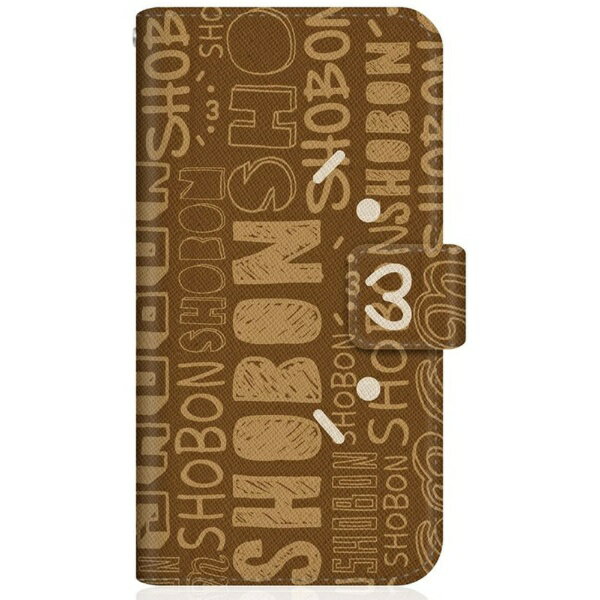 CaseMarket｜ケースマーケット SHOBON SCG06 スリム手帳型ケース ショボーン (´・ω・`) × ナエ-(´Д｀) タイポグラフィ デザイン 手帳 ダイアリー ショボーン ブック SCG06-BSB2S2443-78