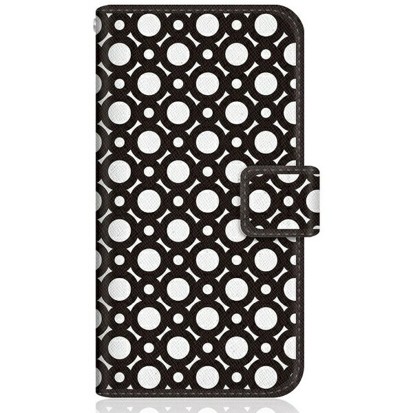 CaseMarket｜ケースマーケット CaseMarket F-52A スリム手帳型ケース Geometric Pattern 幾何学模様 モノトーン The …