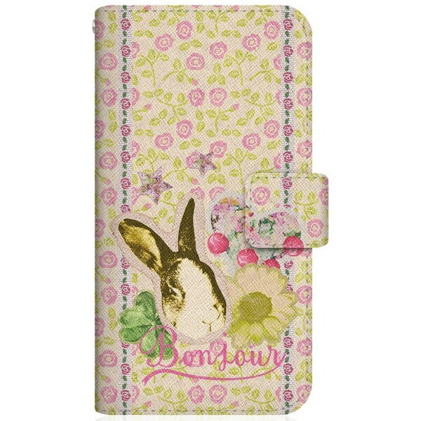 CaseMarket｜ケースマーケット CaseMarket SHG02 スリム手帳型ケース ラビット キュート ボタニカル ダイアリー - 花柄 クラシック ガーリー グラフィックス SHG02-BCM2S2471-78(2.0)