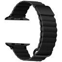 GAACAL|ガーカル Apple Watch Series 1/2/3/4/5/6/7/8/SE1/SE2 38/40/41mm マグネット式PUレザーバンド GAACAL(ガーカル) ブラック W00186BKA(2)