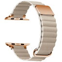 GAACAL|ガーカル Apple Watch Series 1/2/3/4/5/6/7/8/SE1/SE2 38/40/41mm マグネット式PUレザーバンド GAACAL(ガーカル) ベージュ W00186BJA(2)