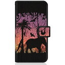CaseMarket|ケースマーケット CaseMarket SM-G9910 スリム手帳型ケース アニマル サンセット ブラック サファリ SM-G9910-...