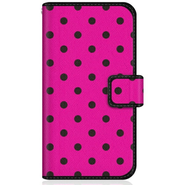 CaseMarket｜ケースマーケット CaseMarket SM-G9910 スリム手帳型ケース スウィート ピンク & ブラック ドット柄 スリム ダイアリー SM-G9910-BCM2S2188-78