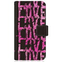 CaseMarket｜ケースマーケット CaseMarket SH-M17 スリム手帳型ケース LOVE. LOVE. LOVE. The Pink スリム ダイアリー SH-M17-BCM2S2235-78