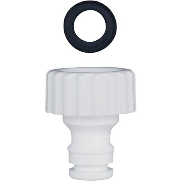 タカギ｜takagi タカギ　ネジ付蛇口ニップル　白 XGZ0109 【メーカー直送・代金引換不可・時間指定・返..