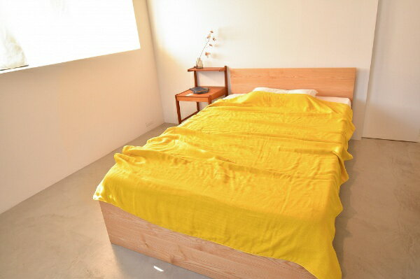 クムコ｜cumuco クムコガーゼケットシングルサイズ きいろ [140×200cm]