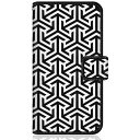 CaseMarket|ケースマーケット CaseMarket A101SH スリム手帳型ケース 幾何学模様 モノトーン The Point A101SH-BCM2S2089-78