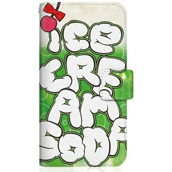 CaseMarket｜ケースマーケット CaseMarket A101SH スリム手帳型ケース アイスクリームソーダ チェリー サマー A101SH-BCM2S2556-78
