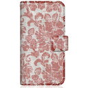 CaseMarket|ケースマーケット CaseMarket A101SO スリム手帳型ケース トロピカル タヒチ柄 モンステラ & ハイビスカス リバティ レッド A101SO-BCM2S2138-78
